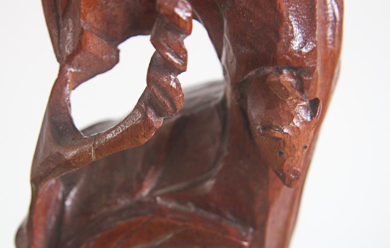 CE 41 - Mouse in Tree.jpg - Detail of "Tree" - by Colin Etherington Mouse part way down the carving.